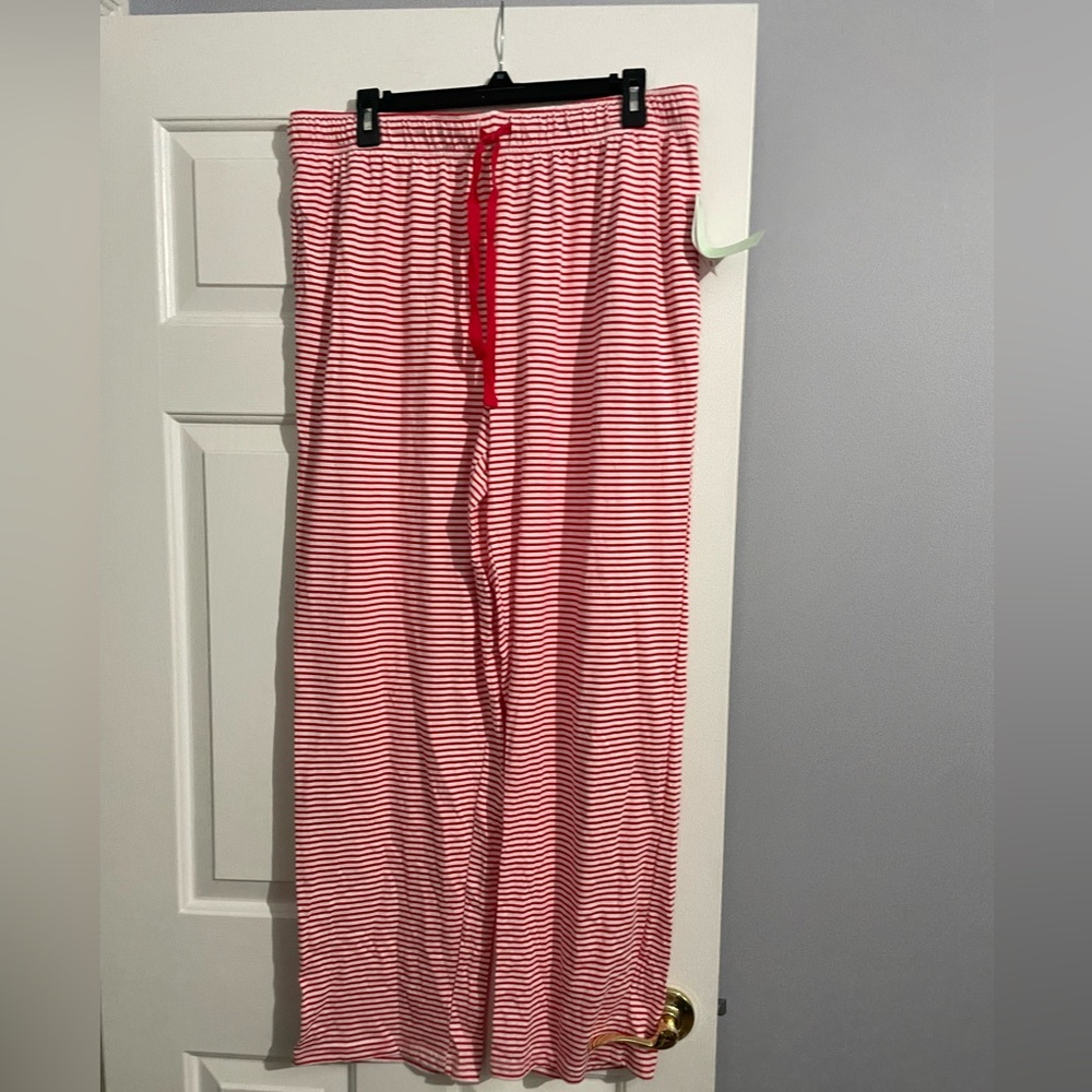 NWT Red and White Striped Lounge Pants